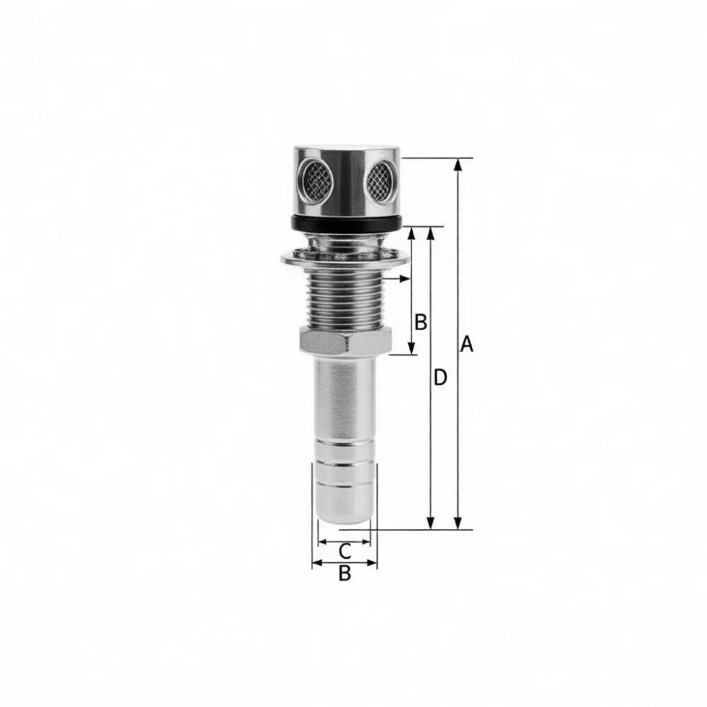 Marine Grade 316 Stainless Steel Vent Fitting For Boat Fuel Water Tank 16mm 19mm Air Exhaust Hardware Yacht Accessories