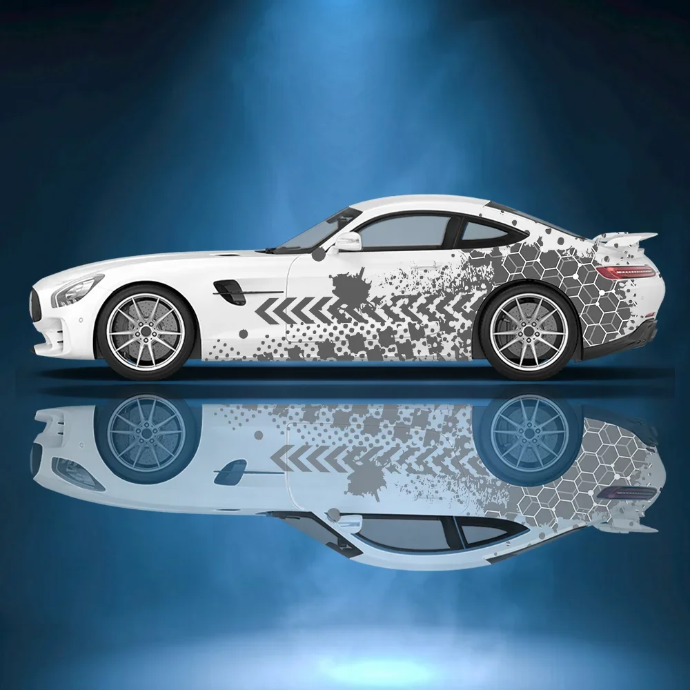 

Шестиугольная стрелка, чернила, автомобильные виниловые наклейки, самоклеящаяся наклейка из ПВХ, подходит для грузовиков, внедорожников, декор, автоаксессуары, подарок