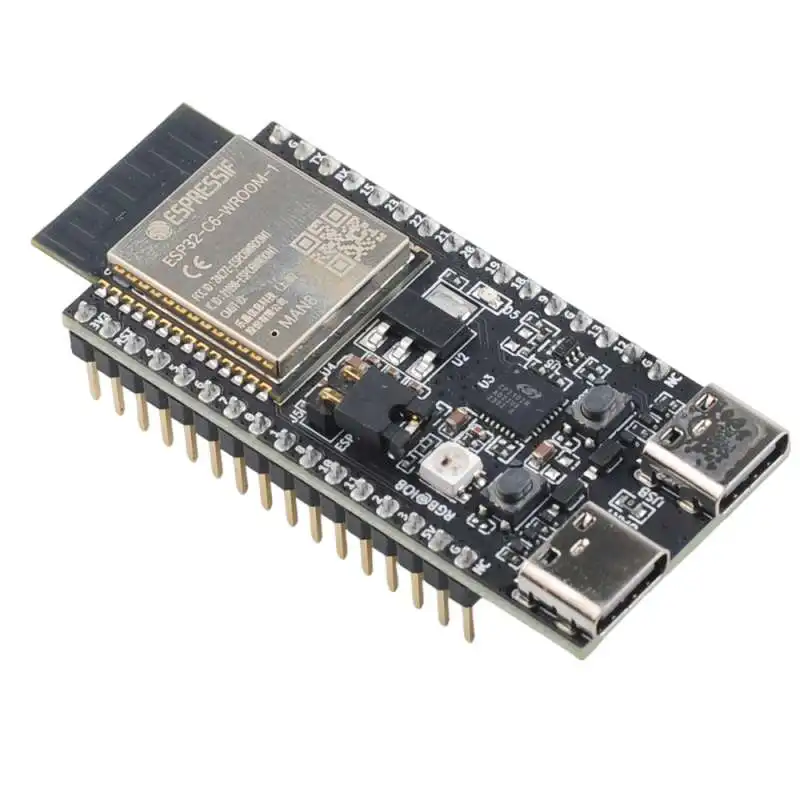 ESP32-C6-DevKitC-1-N8 Development Board 8MB SPI Flash with Wi-Fi/Bluetooth LE/Zigbee/Thread for IoT Projects