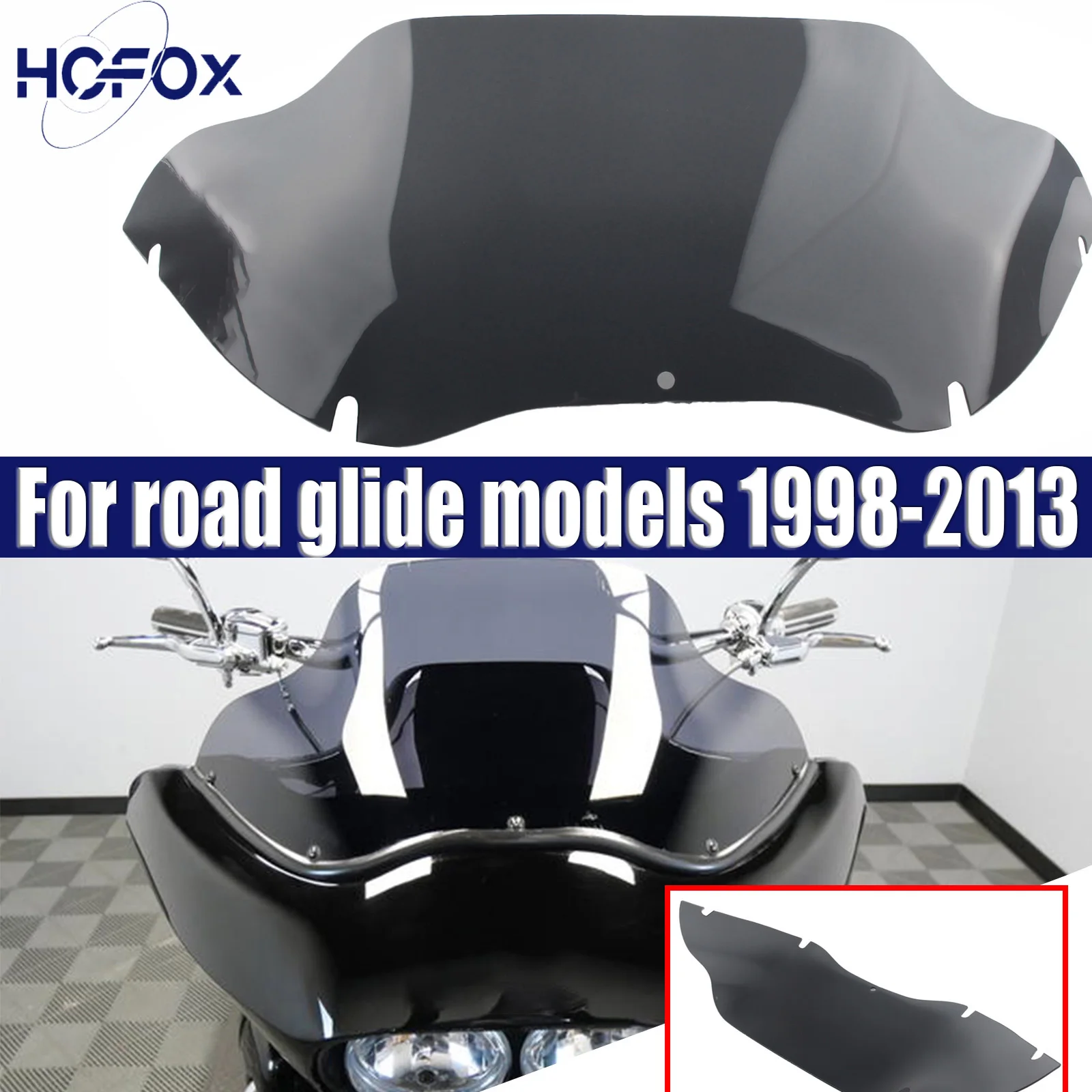 

Motorcycle windshield windshield wind deflector protective cover For road glide models 1998-2013