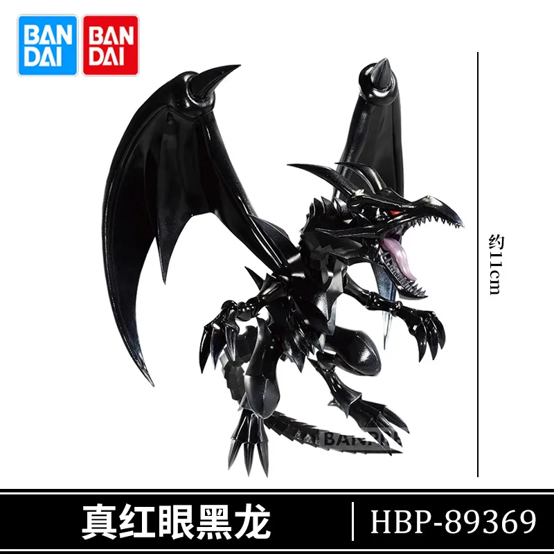 Original Bandai Shm Red Eye Black Dragon Action Figure Yu-Gi-Oh Card Games Anime Figurine Collectble Black Dragon Toys Gift