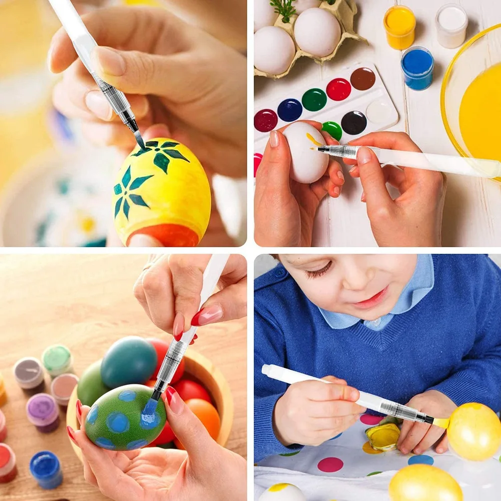 Water Color Brush Pen Set 12 Pcs Water Paint Brushes Refillable Watercolor Brush for Student, Party, Craft (12Pcs)