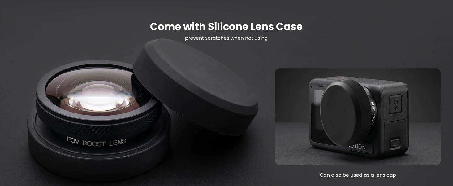 Gehweg 185 ° Weitwinkelobjektiv für DJI Osmo Action5 Pro/4 Osmo Action FOV Boost Lens HD Optisches Glasobjektiv Kamerazubehör – Detail 9