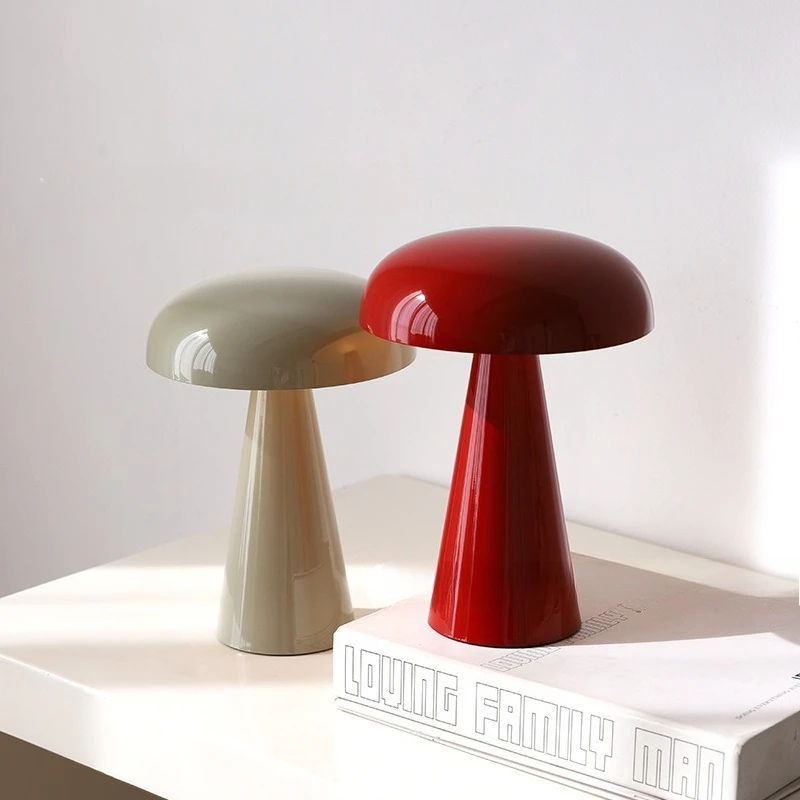 

Denmark Designer Acrylic Mushroom LED Table Lamps Touch Switch Living Room Bedroom Restaurant Office Eye Protection Desk Lights