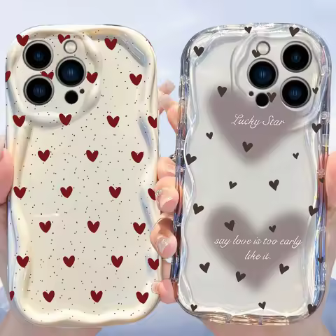 Fashion Red Little Love Heart Case For Xiaomi 15T Pro POCO X7 X6 X5 F3 F4 X3 M3 M4 M6 F6 F7 Pro 15 Ultra 12 11 Lite 5G NE 12T