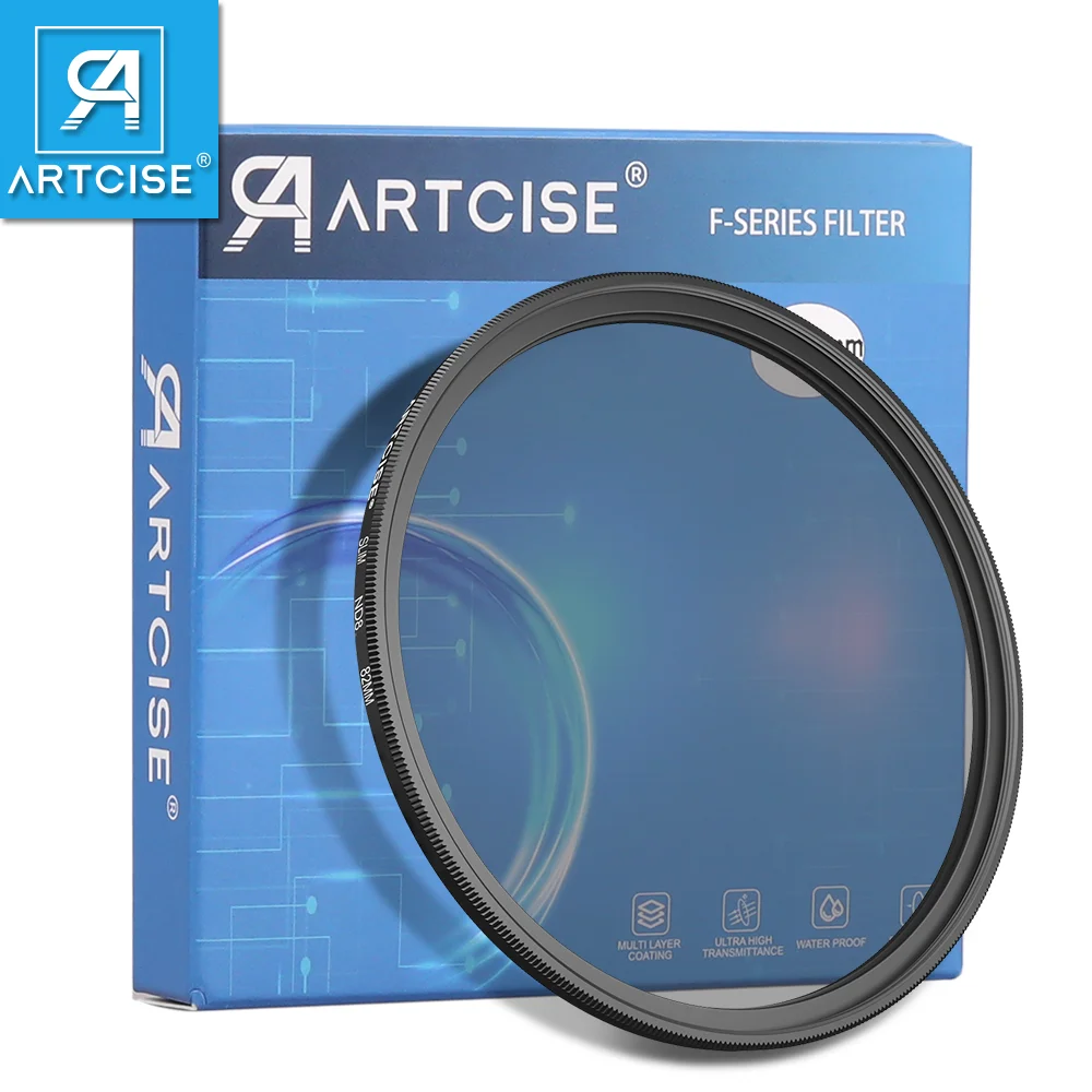 ARTCISE ND8 Lens Filter Light Reducer HD Neutral Density Filter Accurate Color Temperature for Camera DSLR Photo Videography