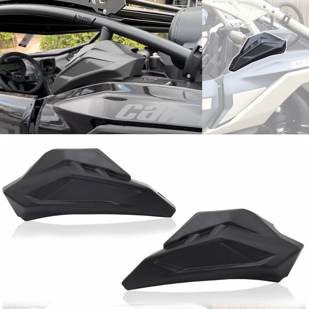 

Защитная пластиковая накладка на заднюю раму UTV, защита стойки C, защитная пластина для Can Am Maverick X3 / X3 Max 2017-2025, аксессуары