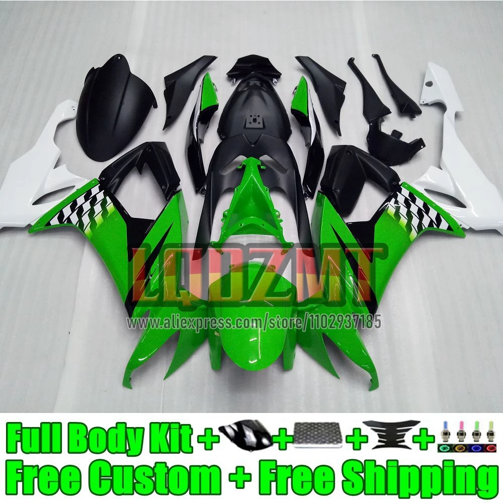 Injection Frame For KAWASAKI NINJA ZX-10R ZX 10 R 10R 1000CC 51No.82 ZX10R 2008 2009 2010 ZX1000 C 08 09 10 Fairing green stock