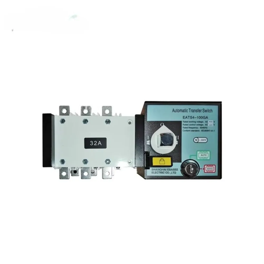400A 3P Automatic Transfer Switch PC Grade 120V 3 Phase Dual Power Controller Changeover Switch for Generator