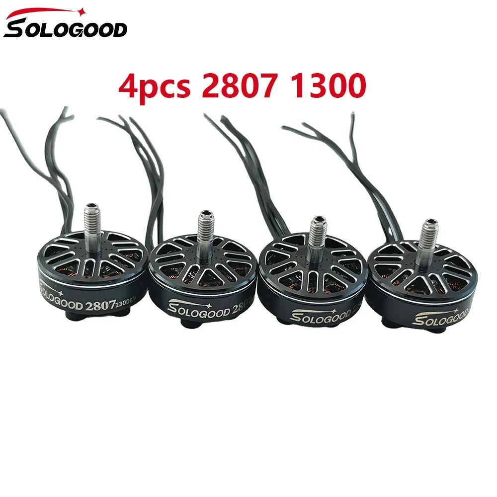 UniFly4pcs SoloGood 2807 1300KV FPV Brushless Motor 4~6S Lipo4-6S Brushless Motor For FPV Racing RC Quadcopter Models