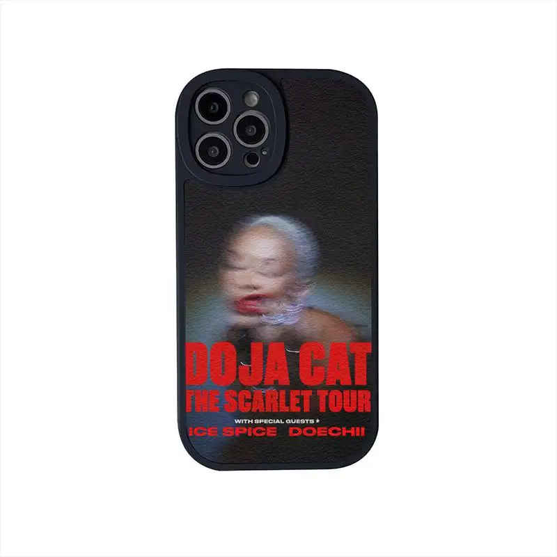 Singer Doja Cat Scarlet Phone Case For iPhone 11 12 13 14 X XR Pro MAX 7 8 Plus Lens Protective Leather Soft Back Cover