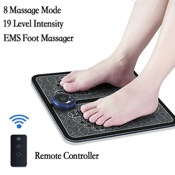 Remote Ems Fuß massage gerät Pad tragbare elektrische Muskels timulation Massage matte verbessern die Durchblutung Linderung Schmerzen entspannen Füße