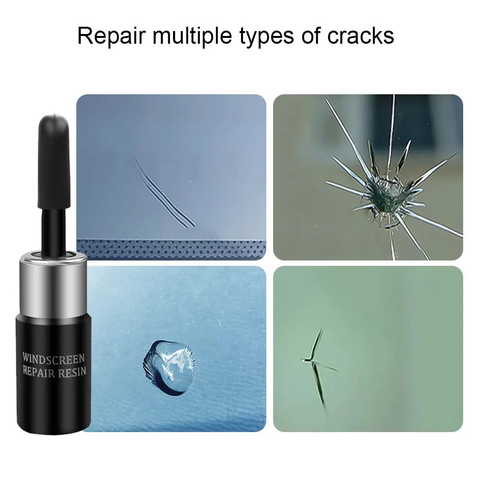 2pc Cracked Glass Repair,Car Windshield Cracked Restoration DIY Mobile Phone Screen Repair Fluid Adhesive Glue For Table Glasses