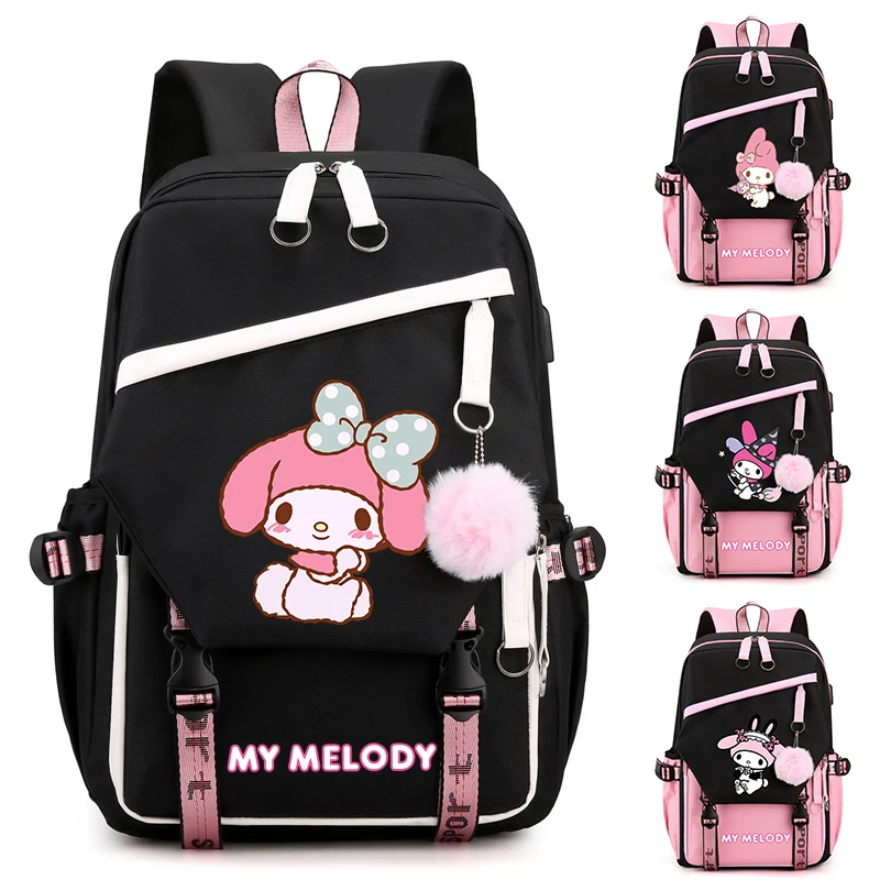 

Anime My Melody Backpack Teenage Girl Boy Mochilas Back To School Backpack Children School Bag Travel Cartoon Bag Women Rucksack