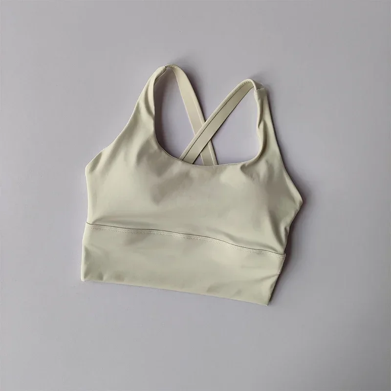 Hochintensiver All-in-One-Sport-BH, stoßfest, professionell, für Huddle, Laufen, Yoga, Fitness, Sommerkleidung, Brustunterstützung – Detail 5