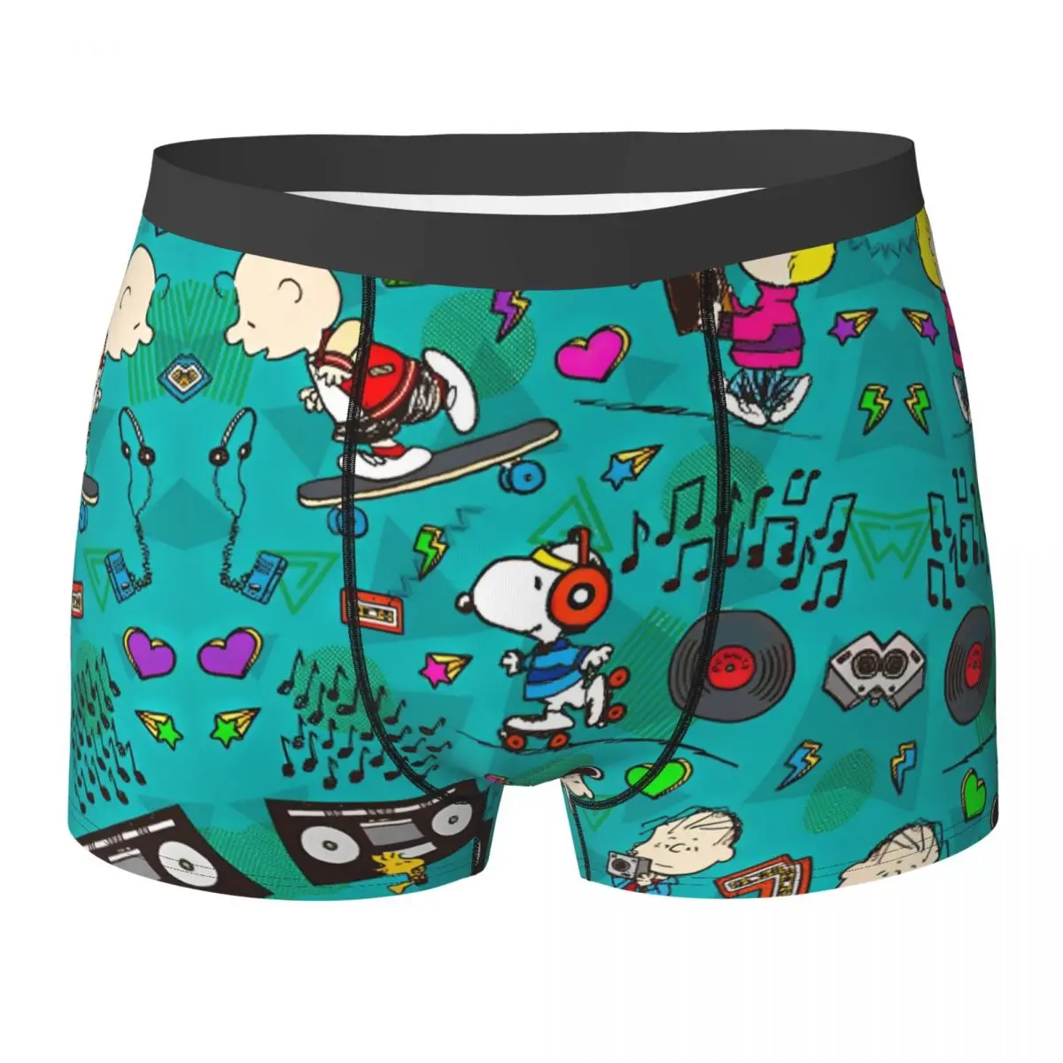 

Snoppy Cute Cartoon Underwear Printed Boxer Shorts Hot Sale Man Panties Elastic Boxer Brief Gift