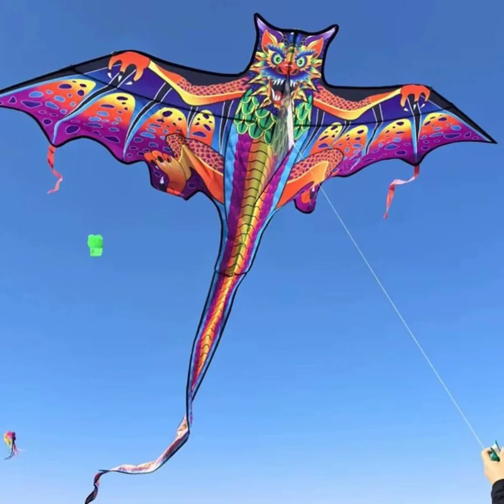 Neuer einfach zu fliegender Drachendrachen, gut fliegender Cartoon-Drachen für Kinder, Flugsaurier mit 100-Meter-Drachenlinie, fliegendes Spielzeug für den Außenbereich, lustige Sportarten