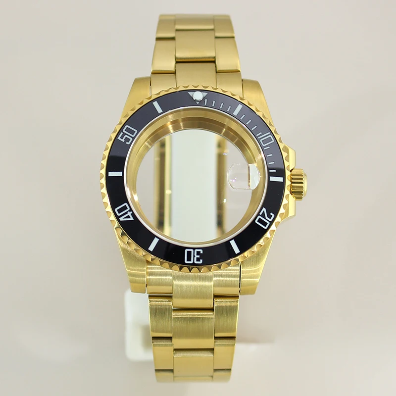 

40mm NH35 Watch Case Stainless Steel Sapphire Glass For NH35 NH36 NH34 8215 Eta2824 Movement Oyater Bracelet Submariner GMT Case