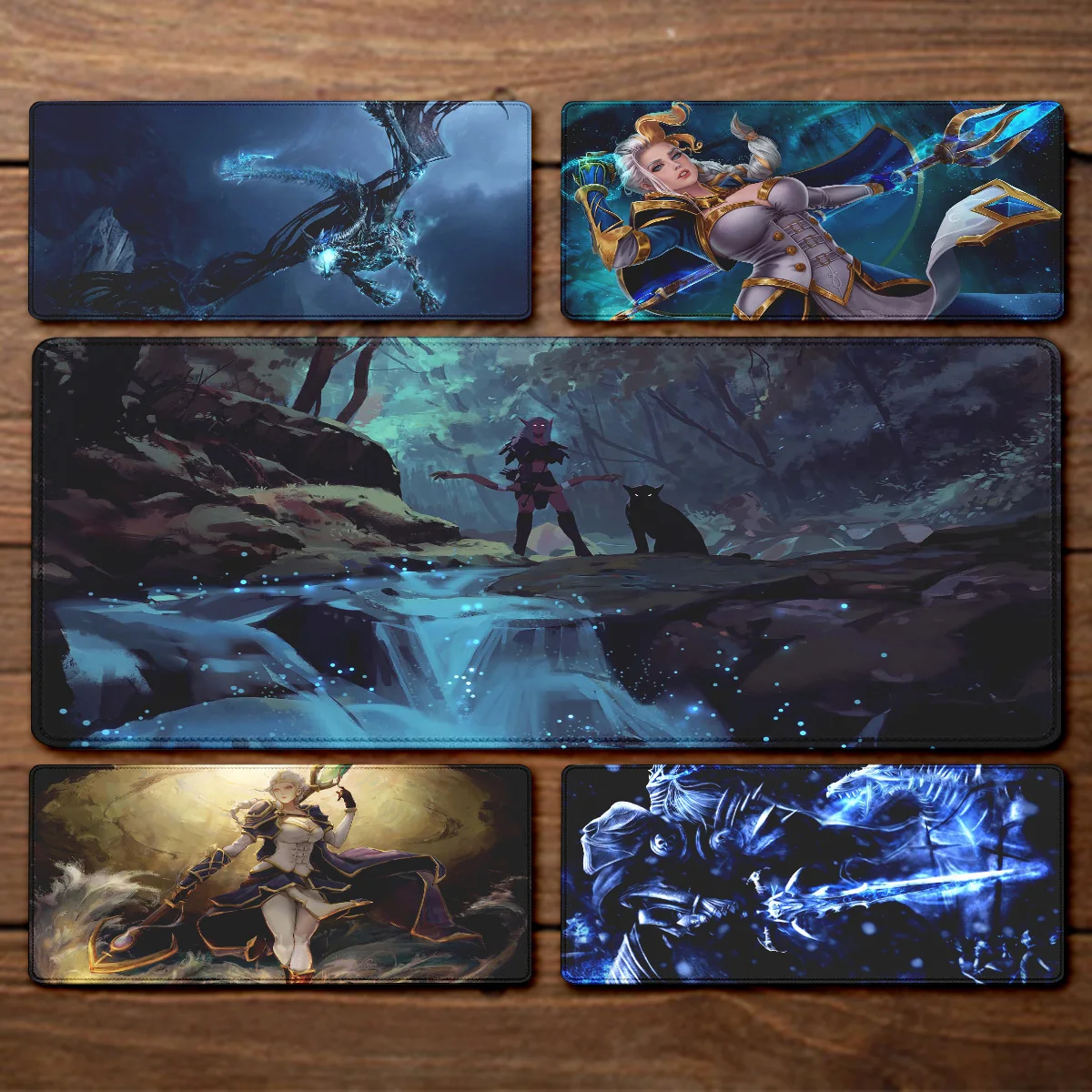 

Game World of Warcraft Mouse Pad Rubber Large Computer Desk Keyboard Mat HD World Of Warcraft Gaming Mousepad Speed Locking Edge