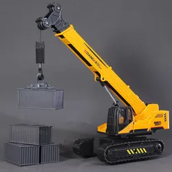 New product 1:50 plastic engineering crane toy,long-arm crane toy,simulation container,Children's gift,wholesale