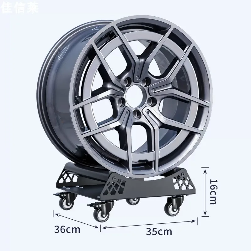 360 Degree Rotating Wheel Display Stand Rack for Auto Wheel Rim
