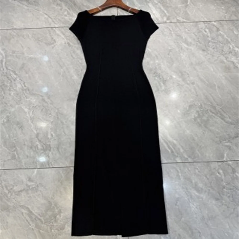 Robe ajustée d'été pour femmes, corsage extensible tricoté, robe Sexy à épaules dénudées pour femmes, nouvelle robe longue de soirée à la mode Y2K, 2026