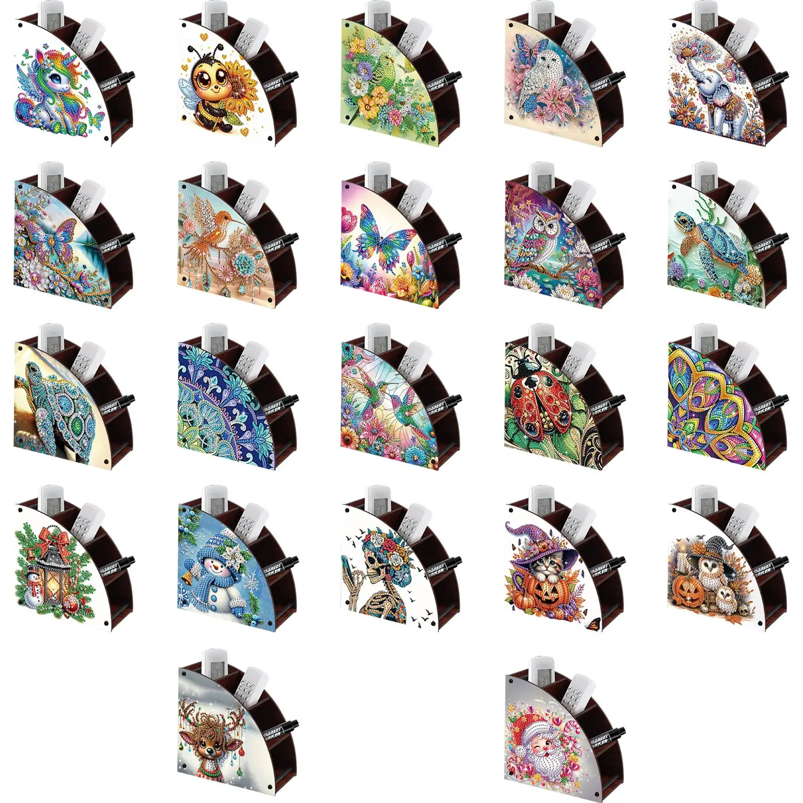 

Набор для алмазной вышивки DIY: Органайзер для алмазной живописи, деревянный ящик для хранения для домашнего декора, украшения гостиной и стола