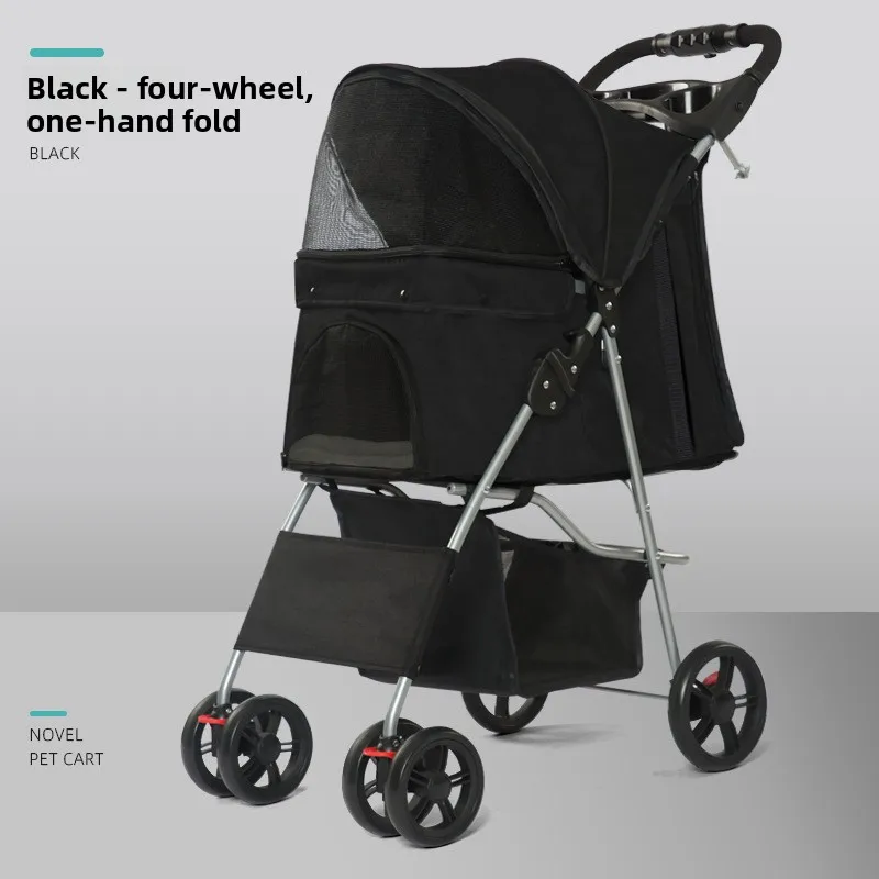 Hot Selling Lightweight Foldable Pet Stroller Easy Assembly Outdoor Walking Small Dogs Cats Dog Stroller Stroller for Dog