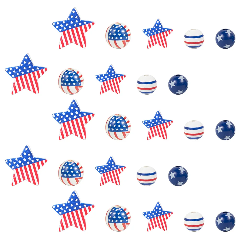 

100Pcs Wooden Craft Beads For DIY Jewelry, Party Supplies And Home Decorations