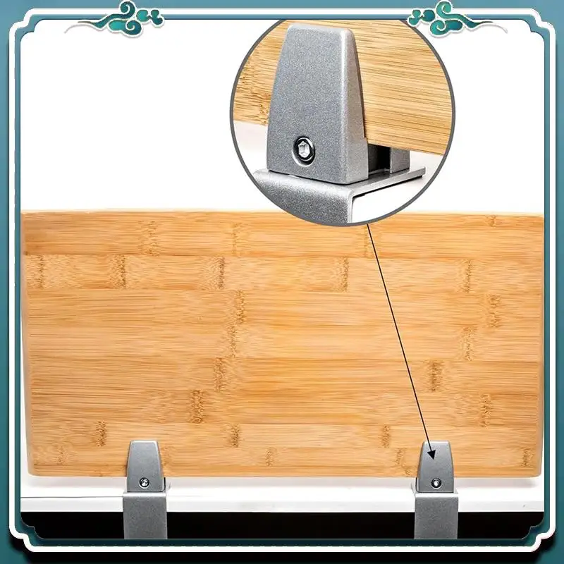 مشبك حماية سهل الاستخدام للوحات بسمك 0.32 سم إلى 2.54 سم، مشبك مقسم لسطح المكتب قابل للتعديل، مشبك مقسم لسطح المكتب من الألومنيوم