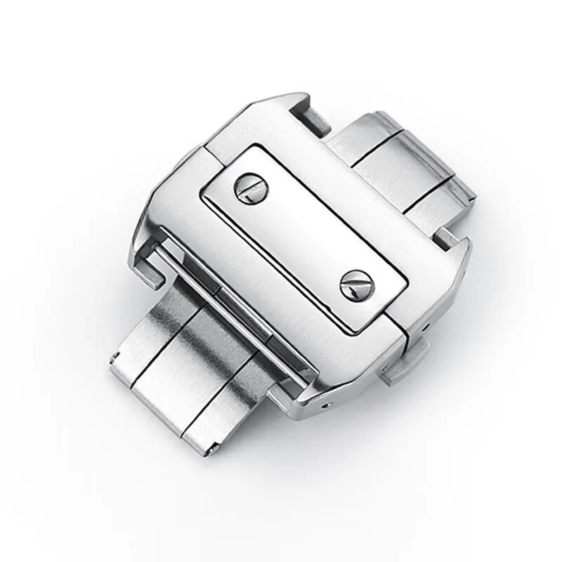 

Сменные оригинальные мужские и женские водонепроницаемые высококачественные однотонные аксессуары из нержавеющей стали 18 дюймов 21 мм двойная Зажимная пряжка