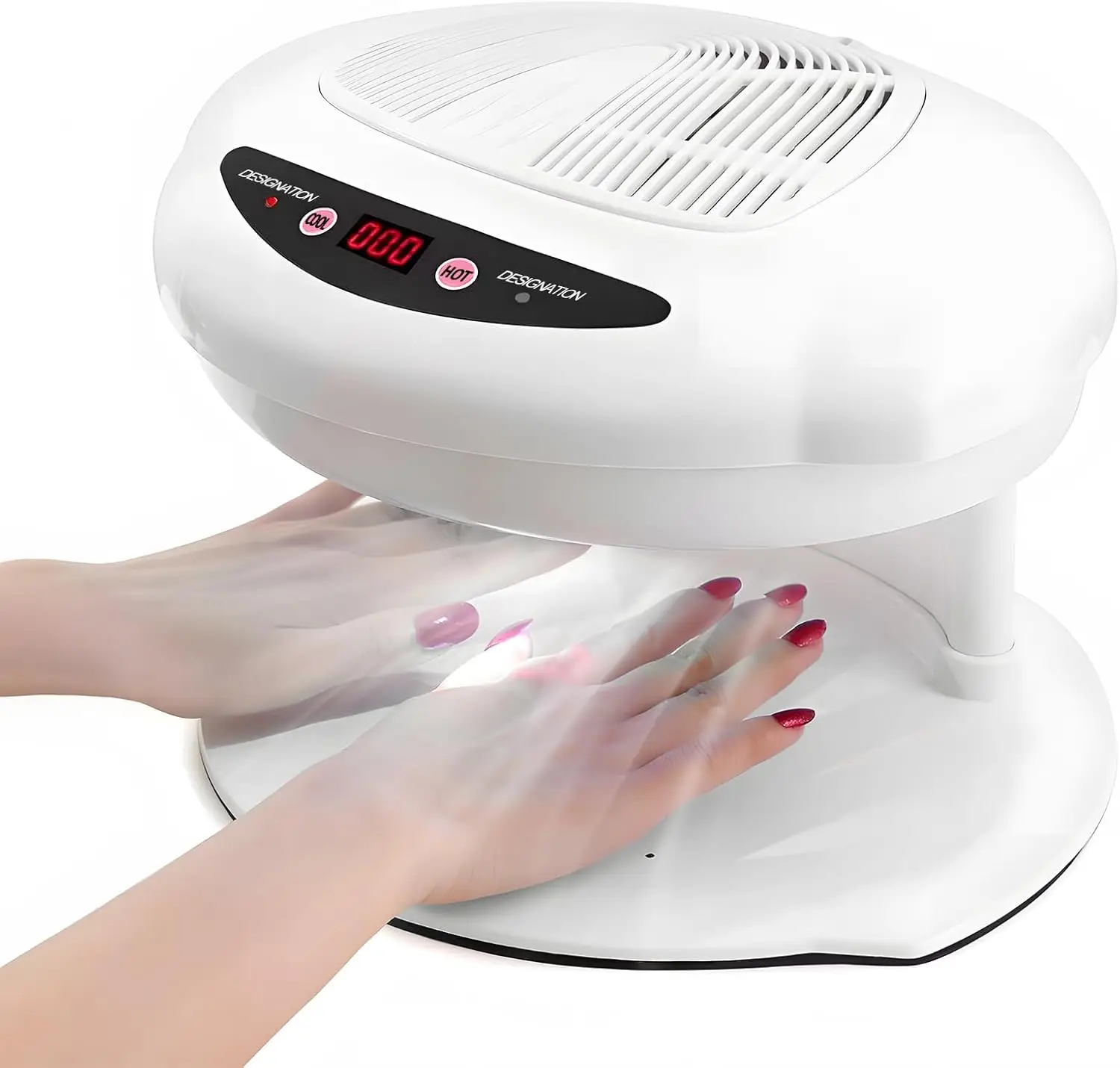 

400W Auto Sensor Nail Dryer Fan with Hot/Cool Air for Salon & Home Use, Professional Polish Drying