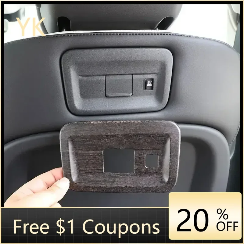 

Для Land Rover Discovery 5 LR5 2021-2024 ABS серебристый автомобильное сиденье, задняя панель USB-порта, рамка, чехлы, отделка салона, автомобильные аксессуары