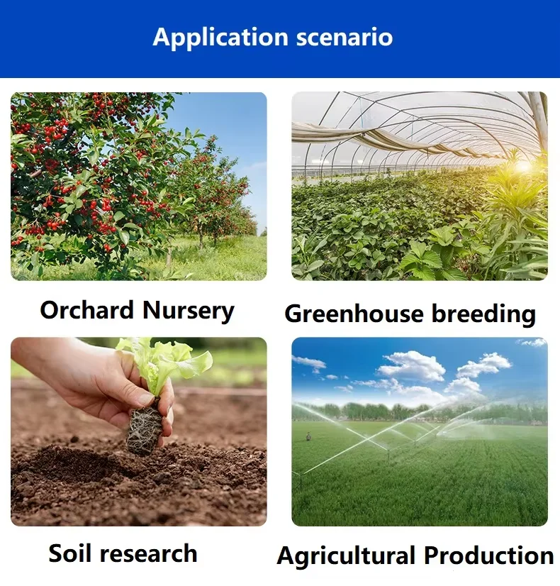 USB نوع 8 في 1 التربة معلمات متعددة الاستشعار الرقمية الزراعية الدفيئات الزراعية مراقبة التربة الاستشعار استخدام مع الهواتف المحمولة