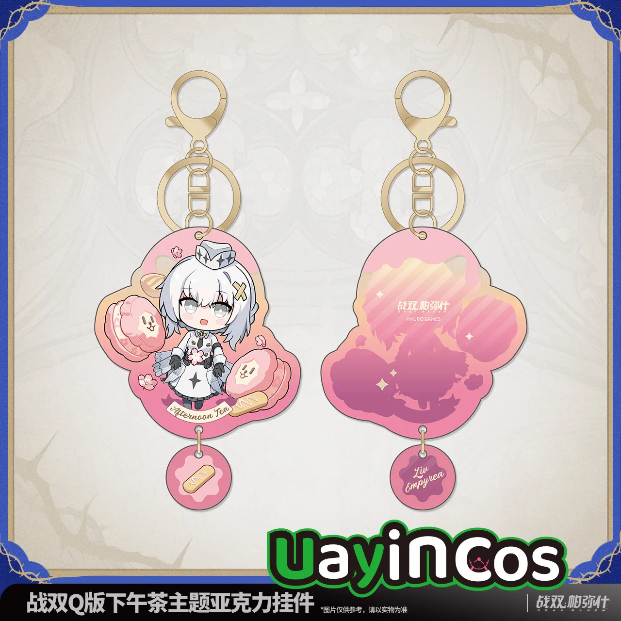 

Original Lee Bianca Liv Lucia Wanshi GRAY RAVEN：PUNISHING Acrylic Keychain Afternoon Tea Theme Gray Raven Anime Game Toy Kids