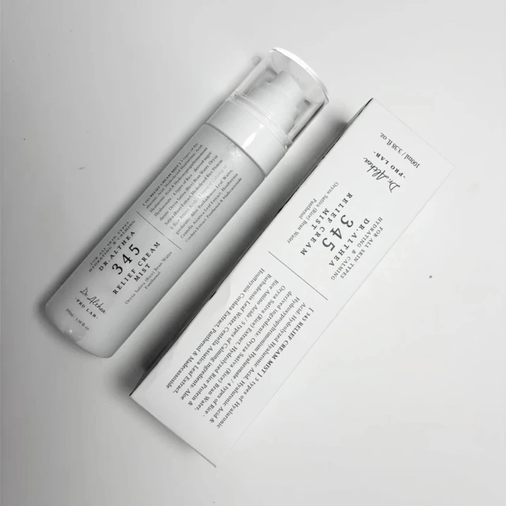Dr Althea 345 Relief Cream Mist Dual Layer Hydrating Soothing Facial Sprays Rice Bran Acid Dry Sensitive Skin Korean Skincare