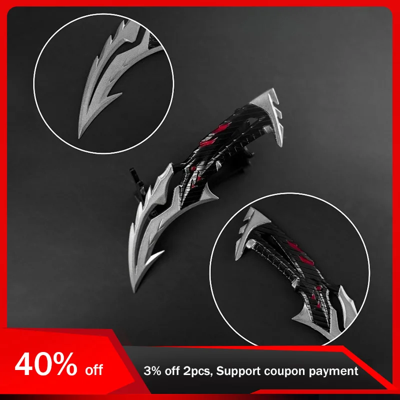 18cm/7.09in Valorant Mysterious Snake Shadow Army Knife Game Peripherals Katanas Metal Model Props Outdoor Toys Cosplay Crafts
