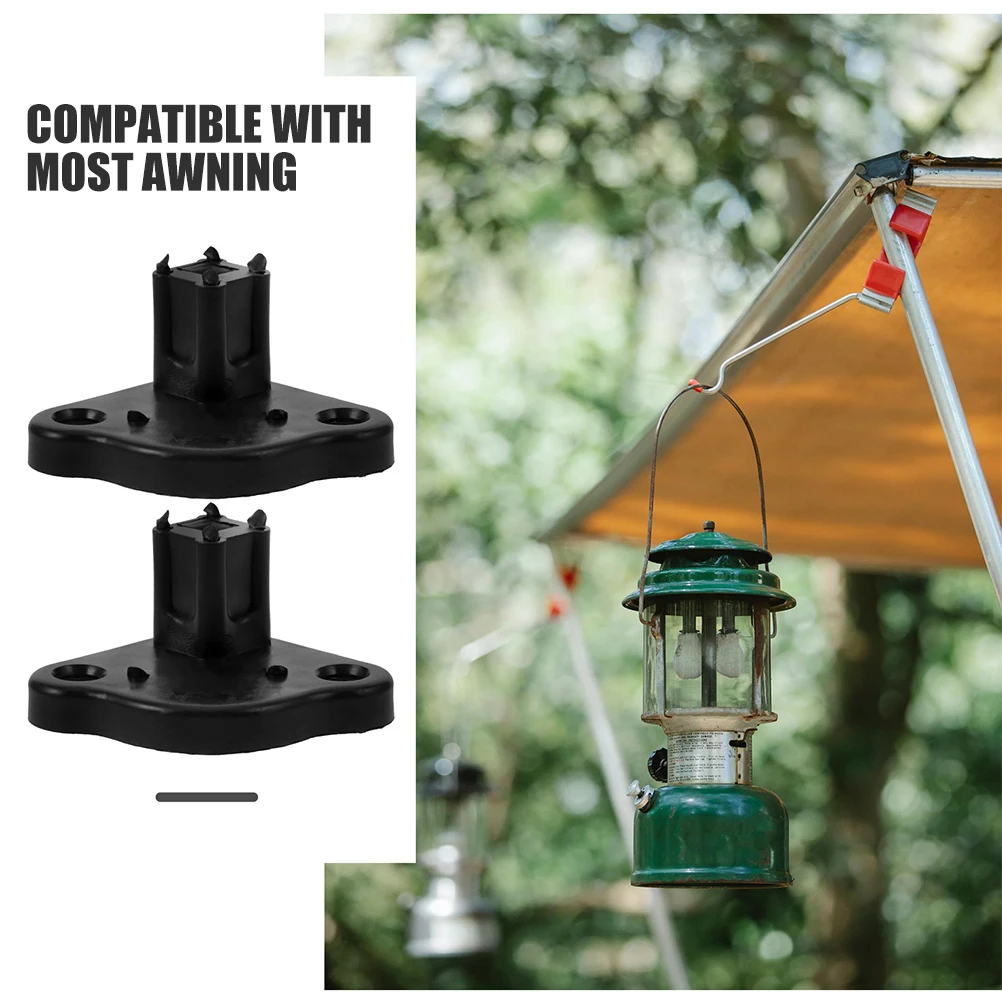 

2pcs Tent Support Bracket Kit Sturdy Compact Awning Base Easy Installation Universal Bracket For Trailer Outdoor