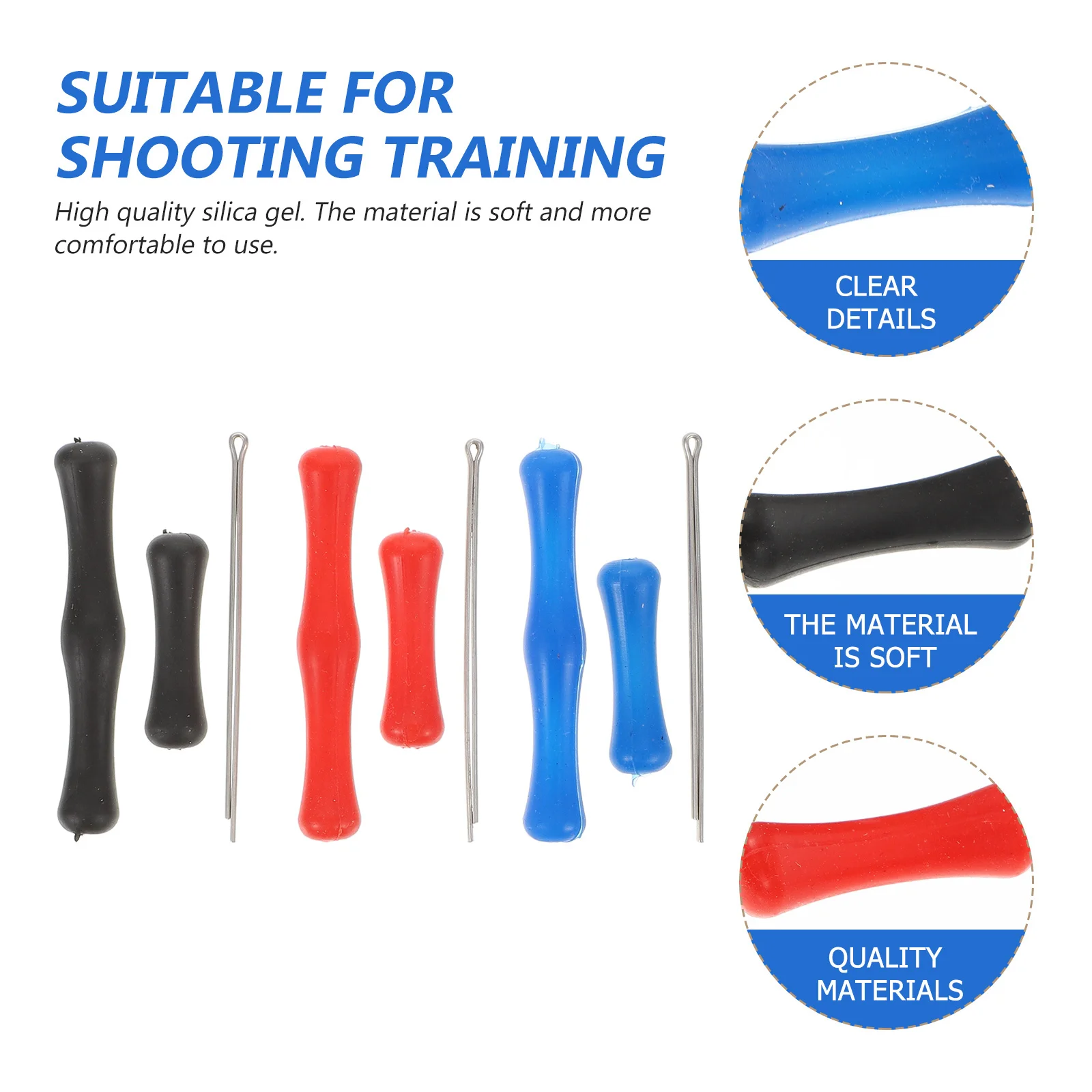 3 قطعة حامي الاصبع للرماية سيليكون التدريب الصيد ملحق ارتداء مقاومة اطلاق النار أداة دعم #3