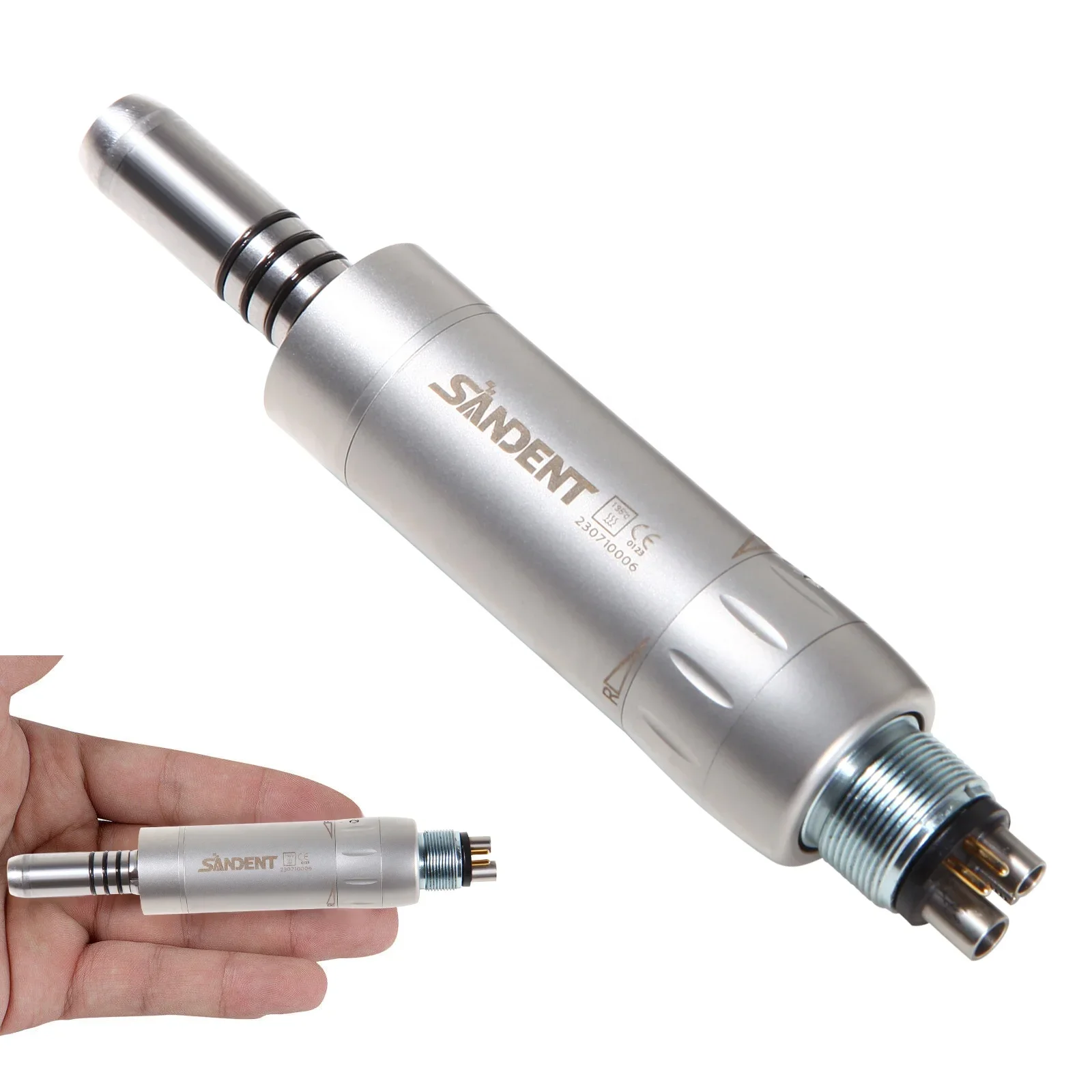 New Arrival! den tal Fiber Optic LED 6 Holes Air Motor Slow Low Speed Handpiece Internal Water Spray Fit N-S-K