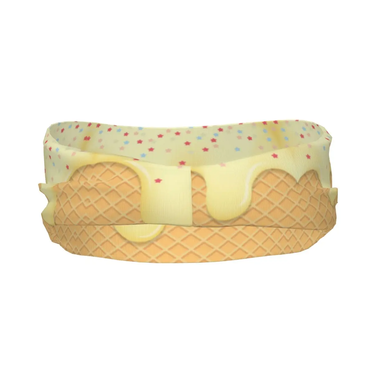 Elastic Sport Sweatband Anti-Slip Flowing Ice Cream Color Headwear Running Yoga Fitness Decor Hair Head Band