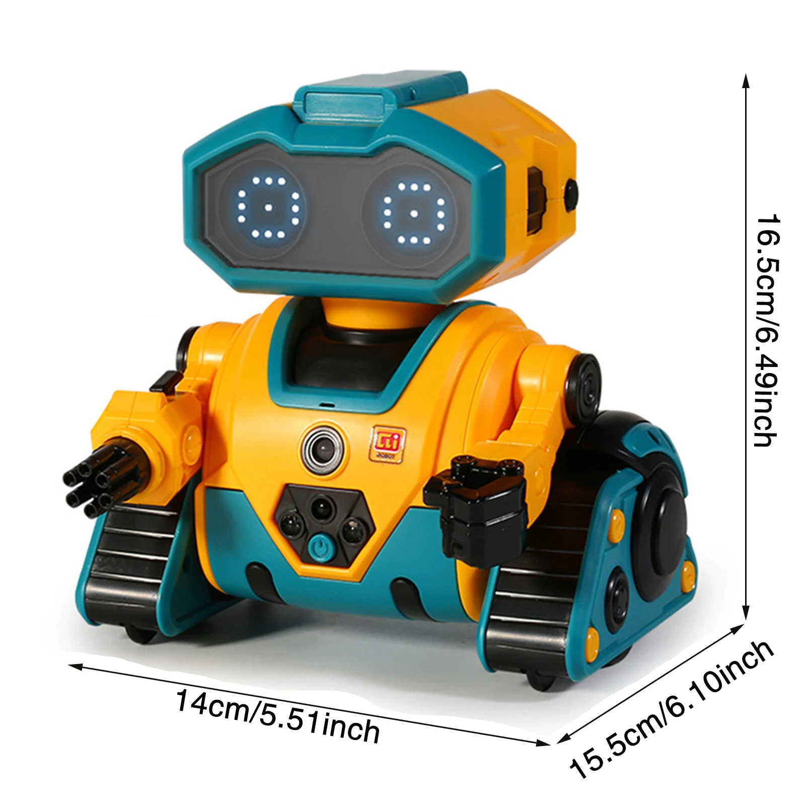 Robôs de controle remoto para crianças Robôs RC programáveis com olhos LED para presente de Natal e ano novo