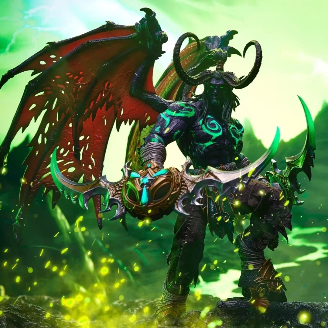 

HERO TOYS 1/10 Male Soldier Demon Hunter Illidan Full Set About 24CM Action Figures collectible model Decoration Toys Doll Gifts