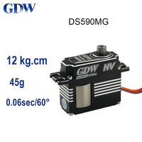 New GDW RC Servo DS590MG DS595MG Full Metal Digital Slant Disc Lock Tail Medium-sized Servo For Helicopter 505 XL520 500X