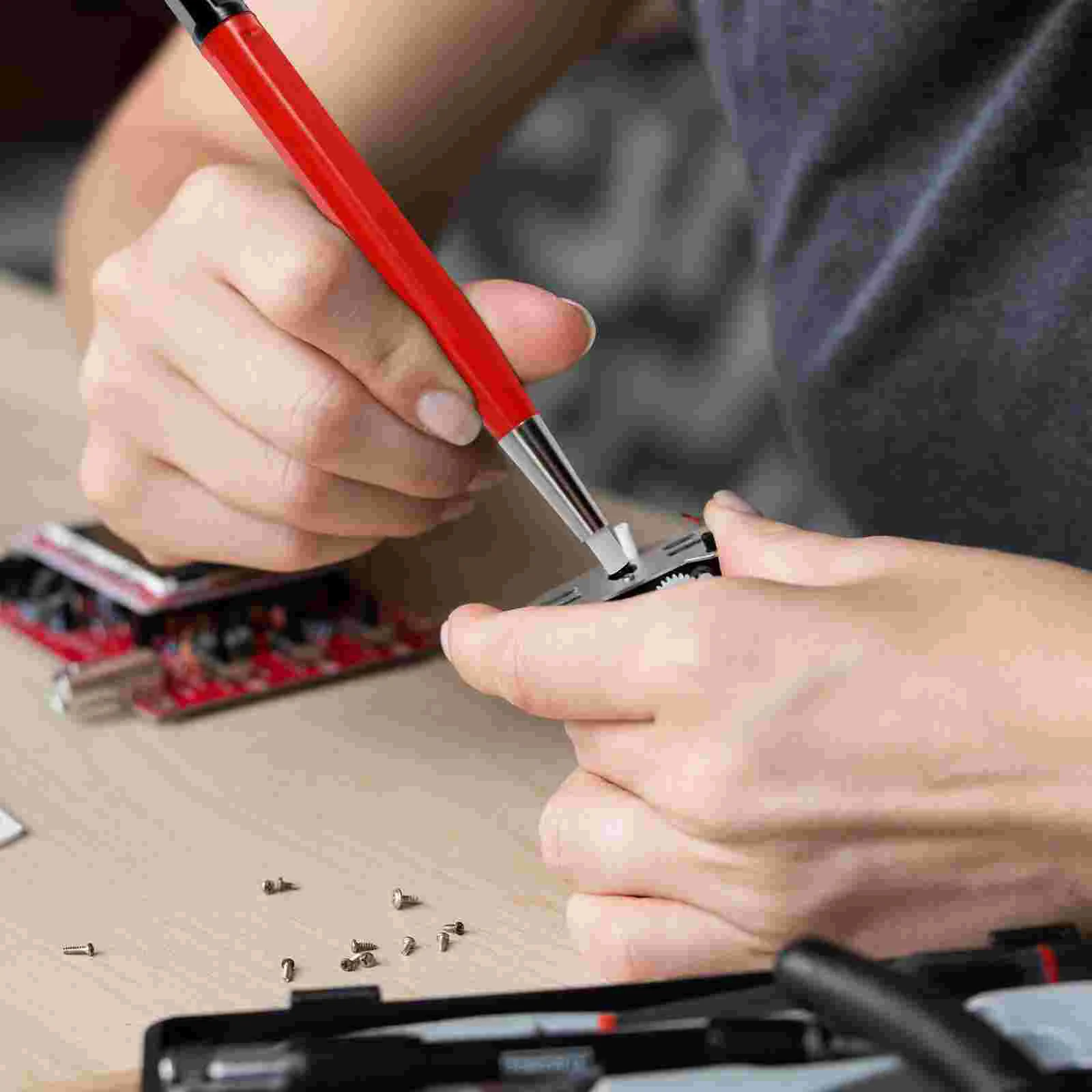 Penna in fibra di vetro orologio strumento di riparazione pennello accessori in metallo pulizia strumento di precisione penne stilografiche matite di piombo