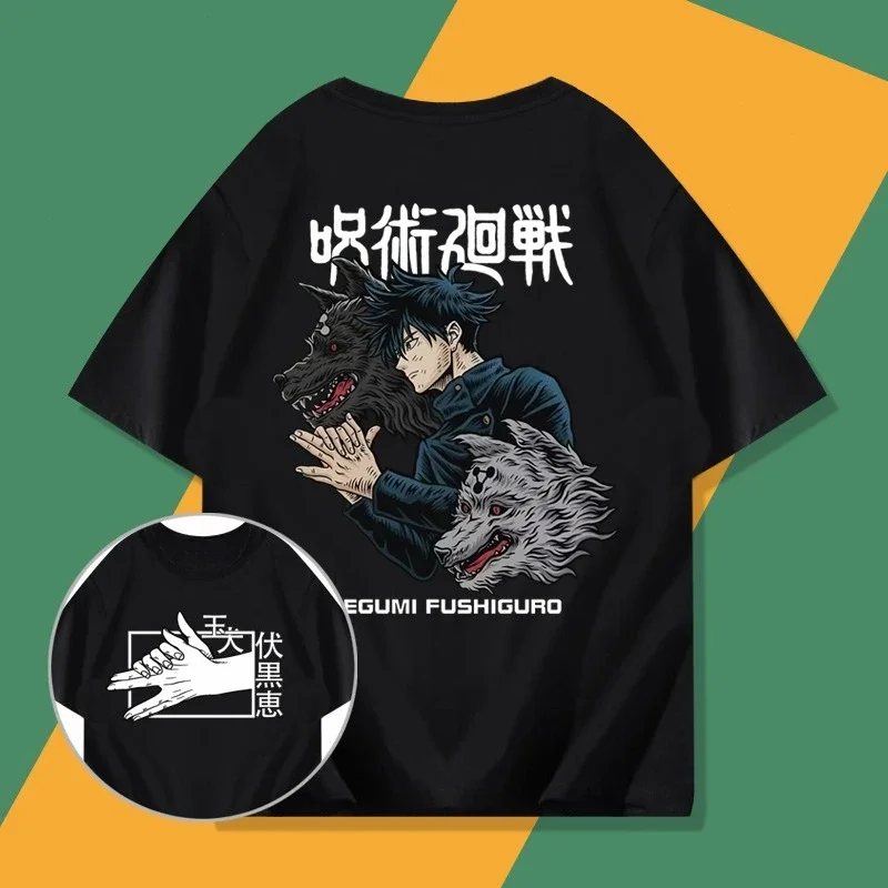 

‌Fushiguro Megumi‌ T-shirt Jujutsu Kaisen ‌Casual Loose Cool Summer Cotton Men Women Top Tee Short Sleeve Streetwear Hip Hop Y2k