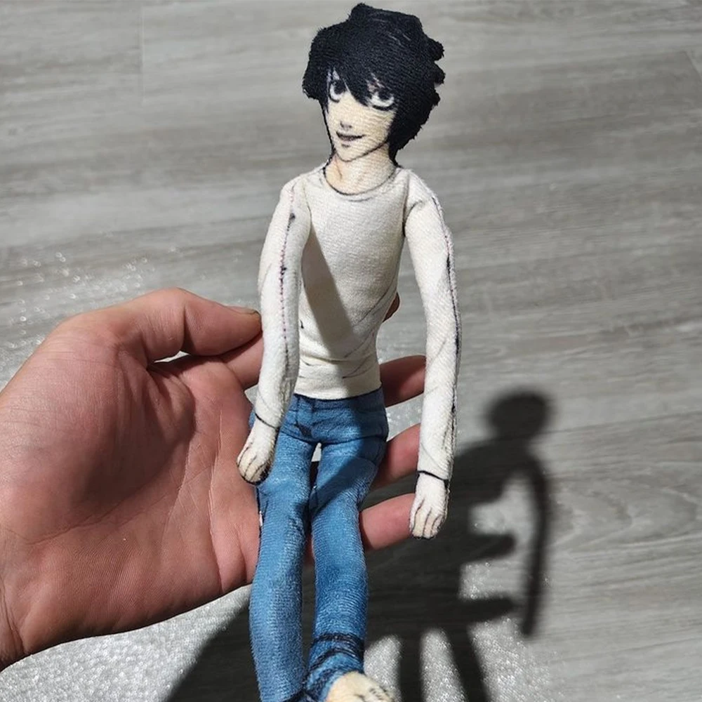 أنيمي L·Lawliet الشكل ياغامي ضوء تأثيري دمية L أفخم محشوة دمية مجردة نموذج غرفة الموضة الديكور اللعب هدية الهالوين #2