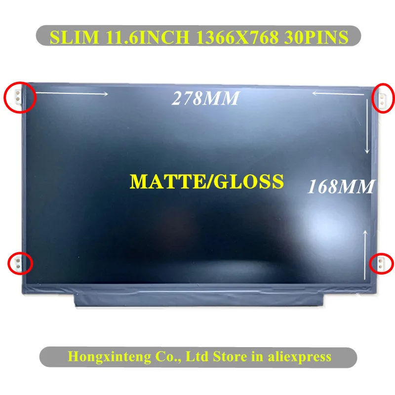 FREE SHIPPING 11.6INCH 1366X768 EDP Slim 30Pin Laptop LED Screen B116XTN01. 0 N116BGE-EB2 NT116WHM-N12 N116BGE-EA2 N116BGE-E32