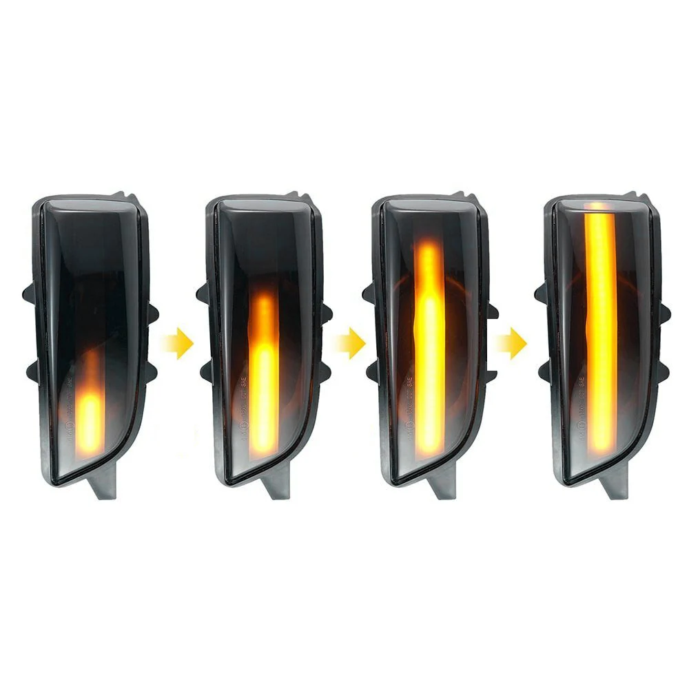 2 قطعة سيارة LED ديناميكية بدوره مصباح إشارة الوامض مؤشر الجانب مرآة مصباح LED لفولفو S40 S60 S80 C30 V50 V70