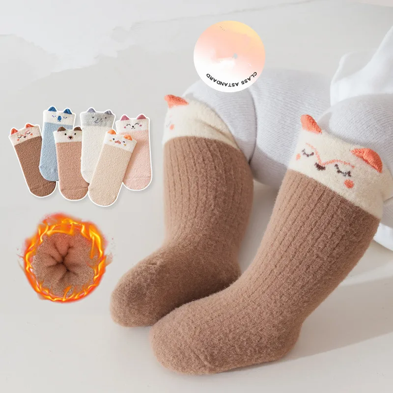

Autumn Winter Warm Baby Sock Cute Cartoon Thick Infant Floor Sock Soft Animal Pattern Newborn Toddler Sock